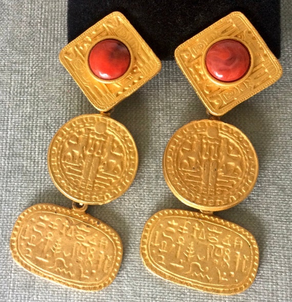 Statement LES BERNARD Signed EGYPTIAN Revival Hie… - image 4