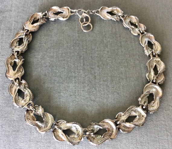 Chic ANNE KLEIN Signed Love KNOT Infinity Link Sc… - image 6