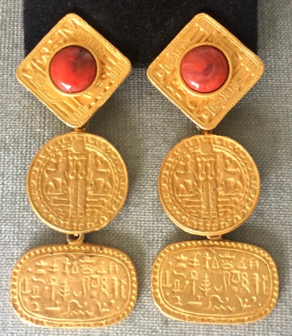 Statement LES BERNARD Signed EGYPTIAN Revival Hie… - image 3