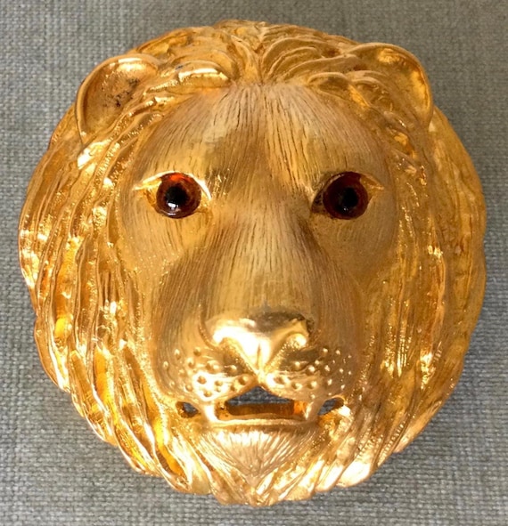 Mimi di N Design vintage lion head belt buckle s-l400.jpg main image 2