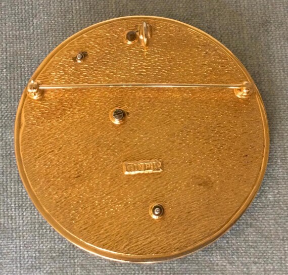 Enormous CINER Signed KOI GOLDFISH Medallion Broo… - image 7