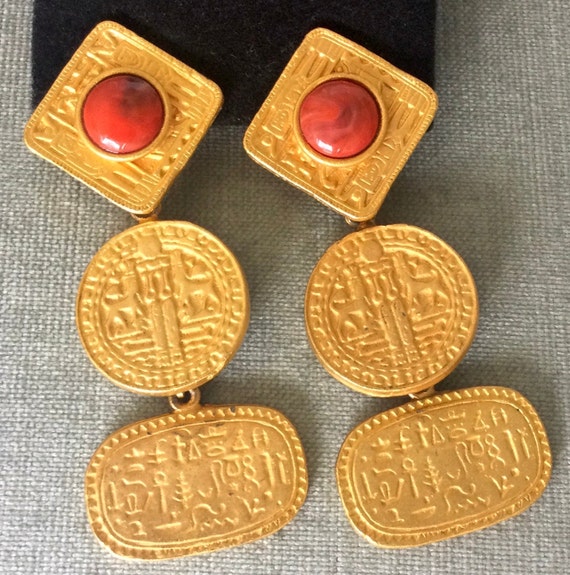 Statement LES BERNARD Signed EGYPTIAN Revival Hie… - image 2