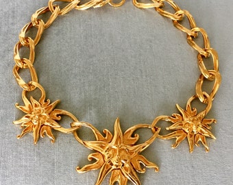 FACE Collar Choker Necklace 18K 