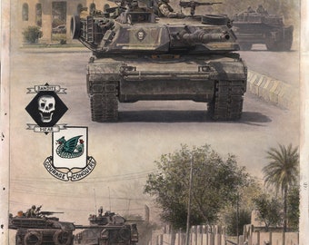 PINTURA ORIGINAL creada para la impresión 1-37 Armor TF Bandits