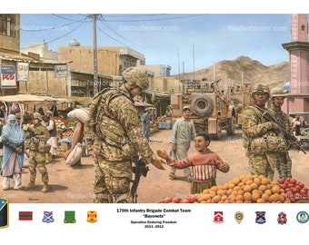 Bayonetas del 170.º IBCT Libertad Duradera Serie Edición especial Serie impresa