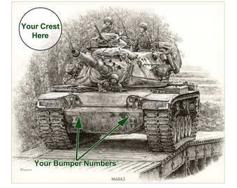 M60A3 en Alemania firmado y número de impresión personalizable por Harmon