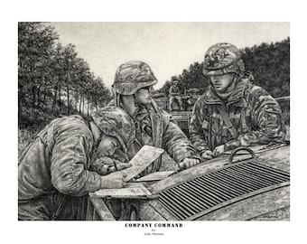 Impresión S/N de bellas artes del comando de la empresa por Harmon