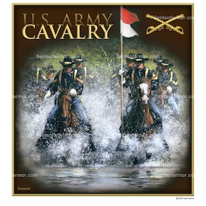 Impressão S/N da Cavalaria do Exército dos EUA por Harmon