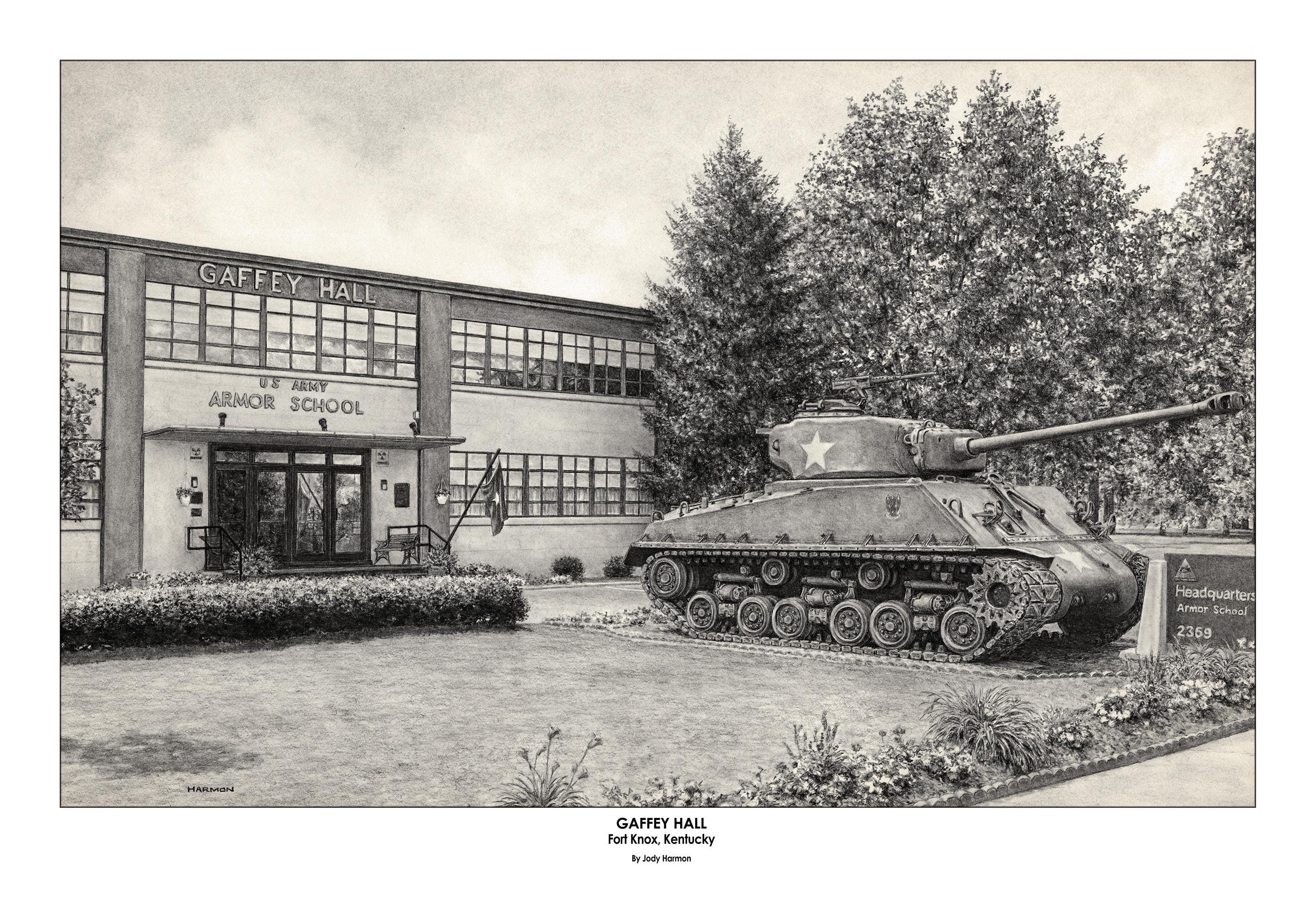 歴史的なフォートノックス・ギャフィー・ホールのS/Nプリント（ハーモン作） - Etsy 日本