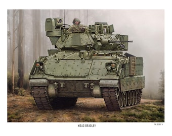 New M3A3 Bradley S/N print by Harmon SCOUTS OUT II