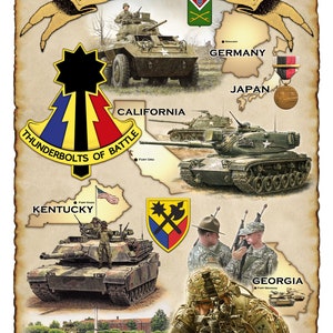 194th Armored Brigade S/N Print by Harmon