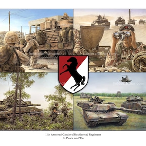 11th ACR Blackhorse 17&quot; by 20&quot; edition S/N print by Harmon