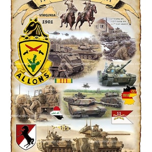 11th Armored Cavalry Regimental Print