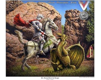 Special Edition of the St. George Print for Cavalry and Armor Association OSG Knights