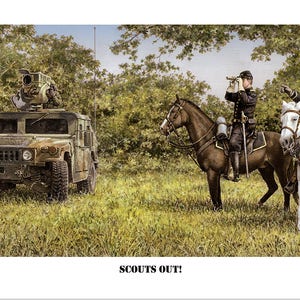 Scouts Out! Signed and numbered print direct from the artist.