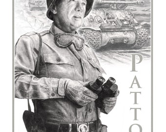 General George S. Patton Jr. signed and numbered print