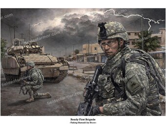 Ready First Taking Ramadi by Storm Impresión firmada y numerada de HARmon