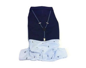Anker Gekraagde Top & Bretel broek Set