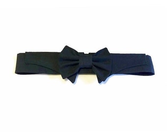 Johnny Cash Black Bow Tie Collar Set