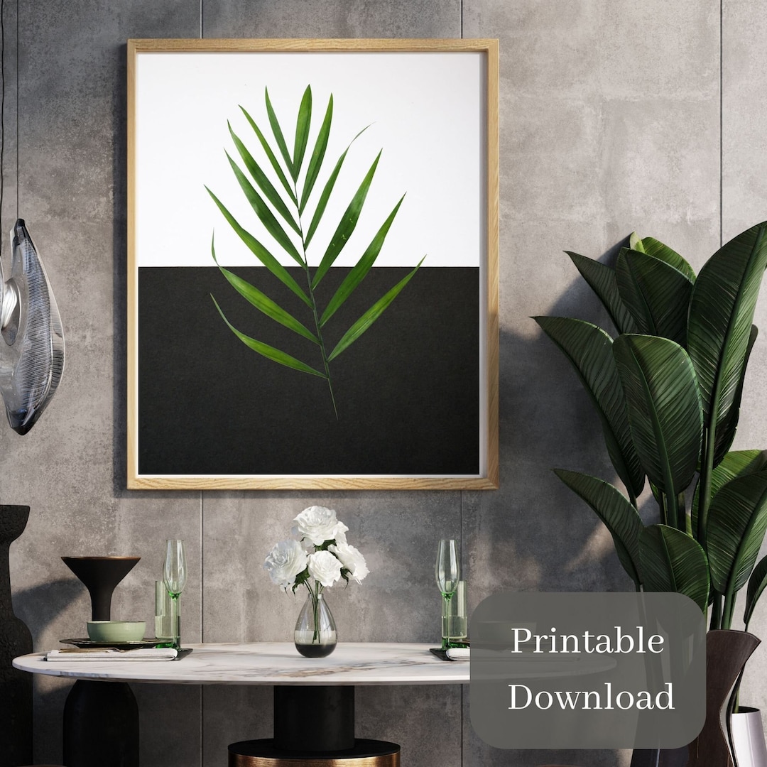 Modern Minimalist Black and White Printable Wall Art | Simplistic Home ...
