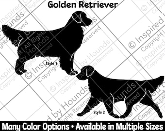 Golden Retriever Vinyl Decal