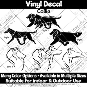 Collie vinyldekal