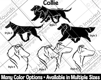 Collie Vinyl Decal