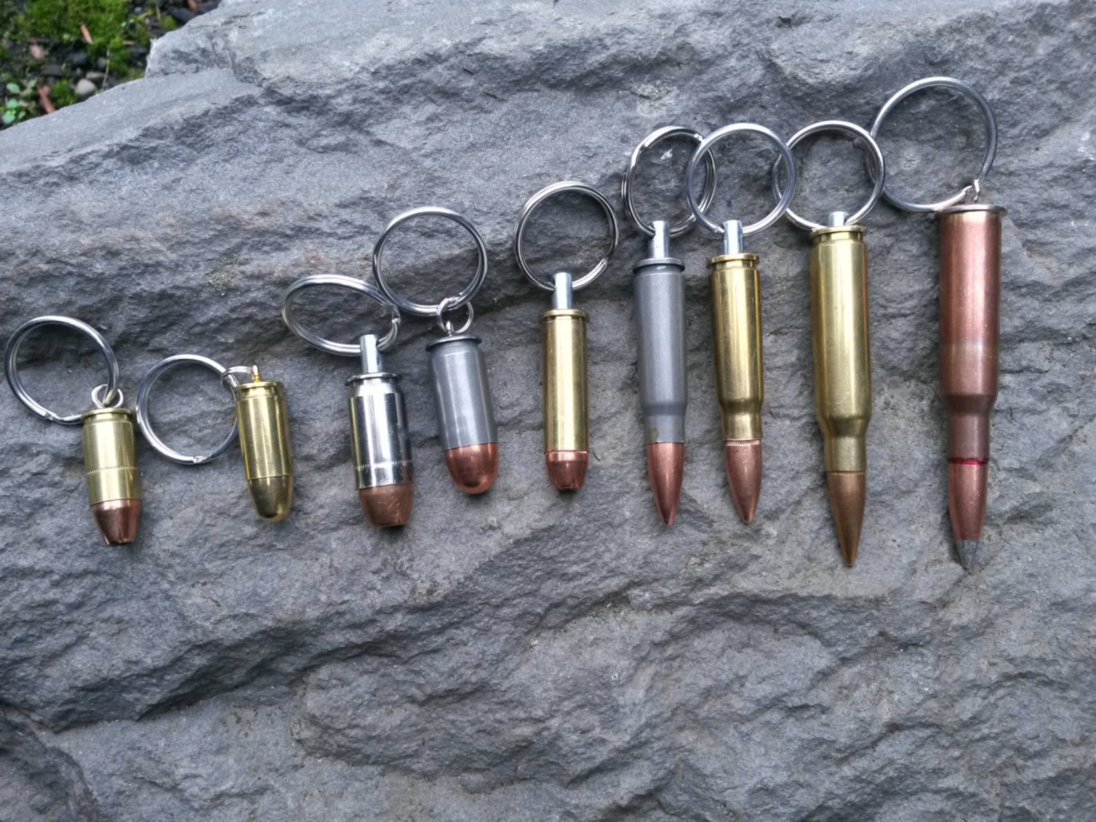 9mm Real Bullet Keychain Etsy