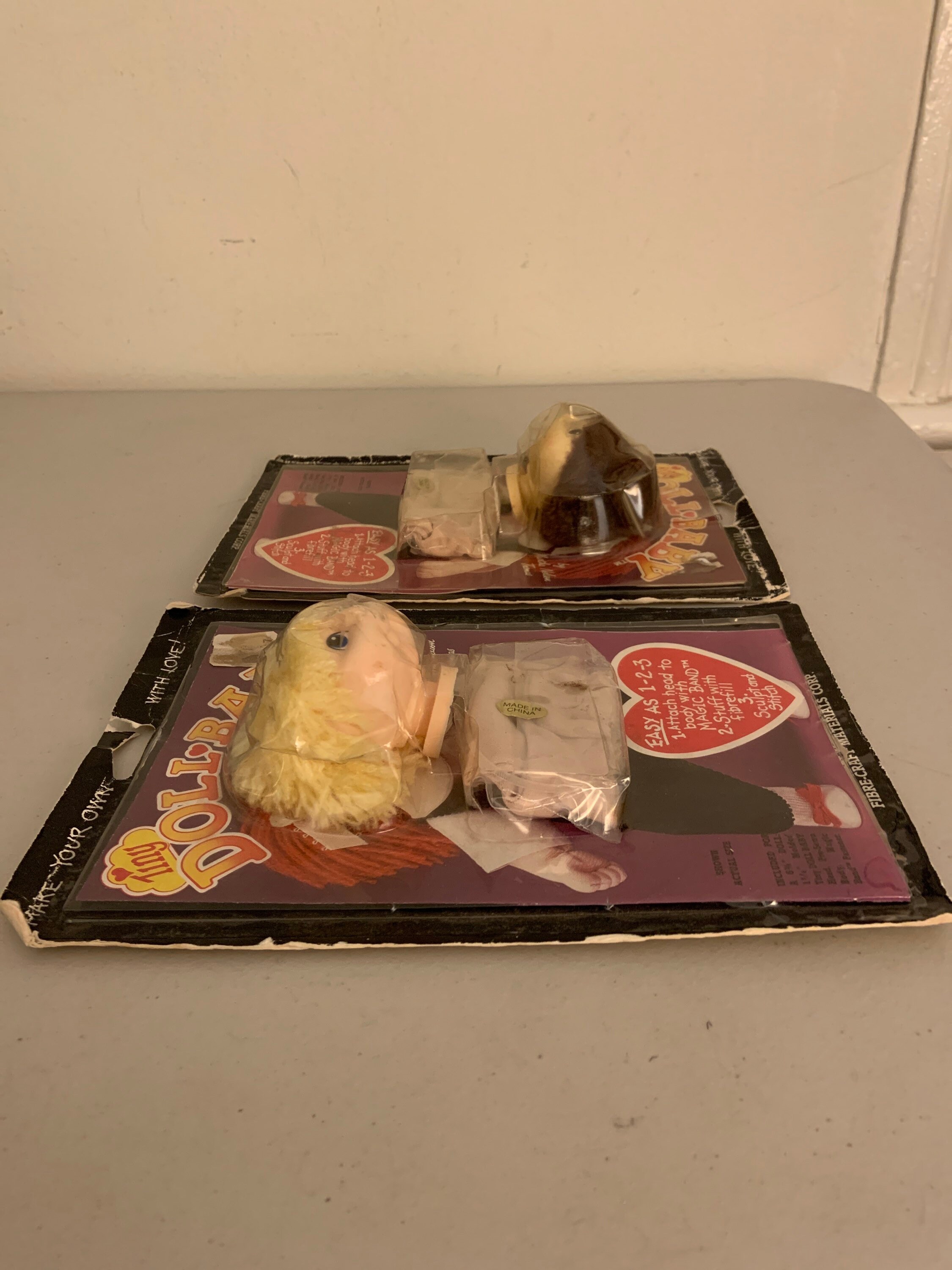 Set of 2 NOS FibreCraft Materials Corp Tiny Doll Baby Head & Etsy.de