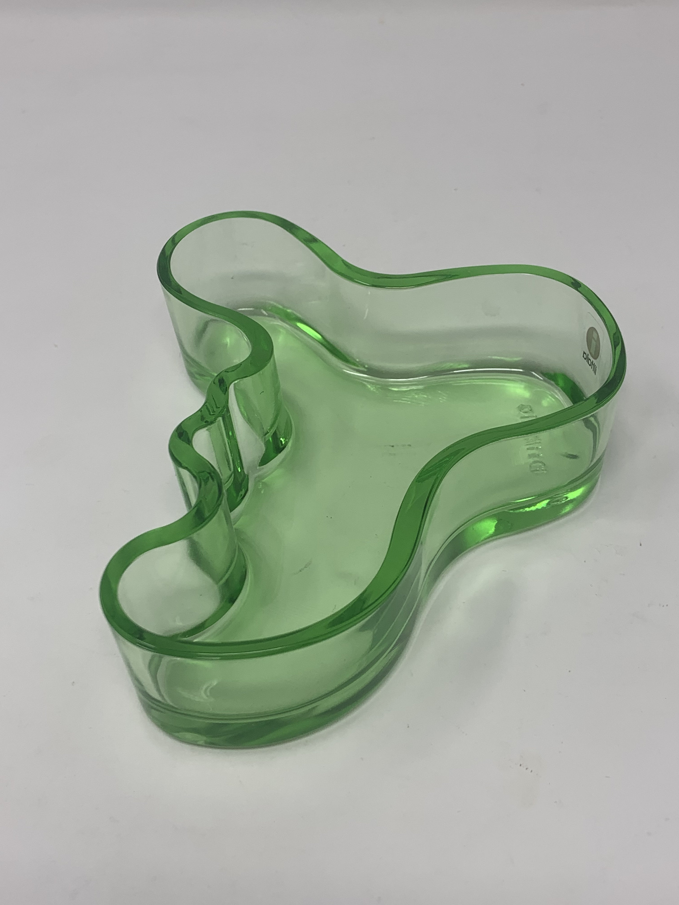  Aalto Bowl グリーンガラス Alvar Aalto Water Green Bowl W/box - 5.5” X 4” / Glass Finland - Etsy