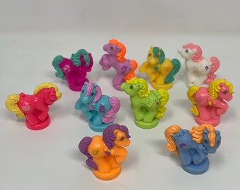 Vintage G1 MLP My Little Pony Petite Pretty Pony Parade - Set Complete lot of 10