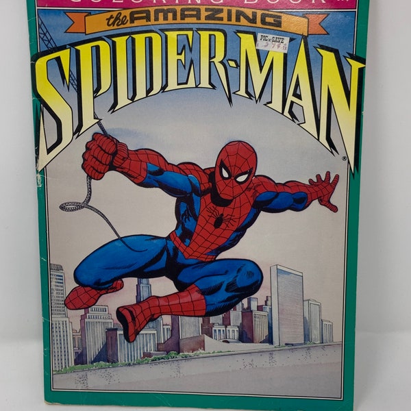 Spider Man Coloring Books Etsy