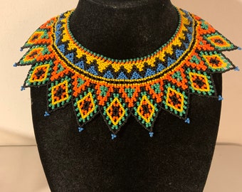 Beaded Bib Necklace