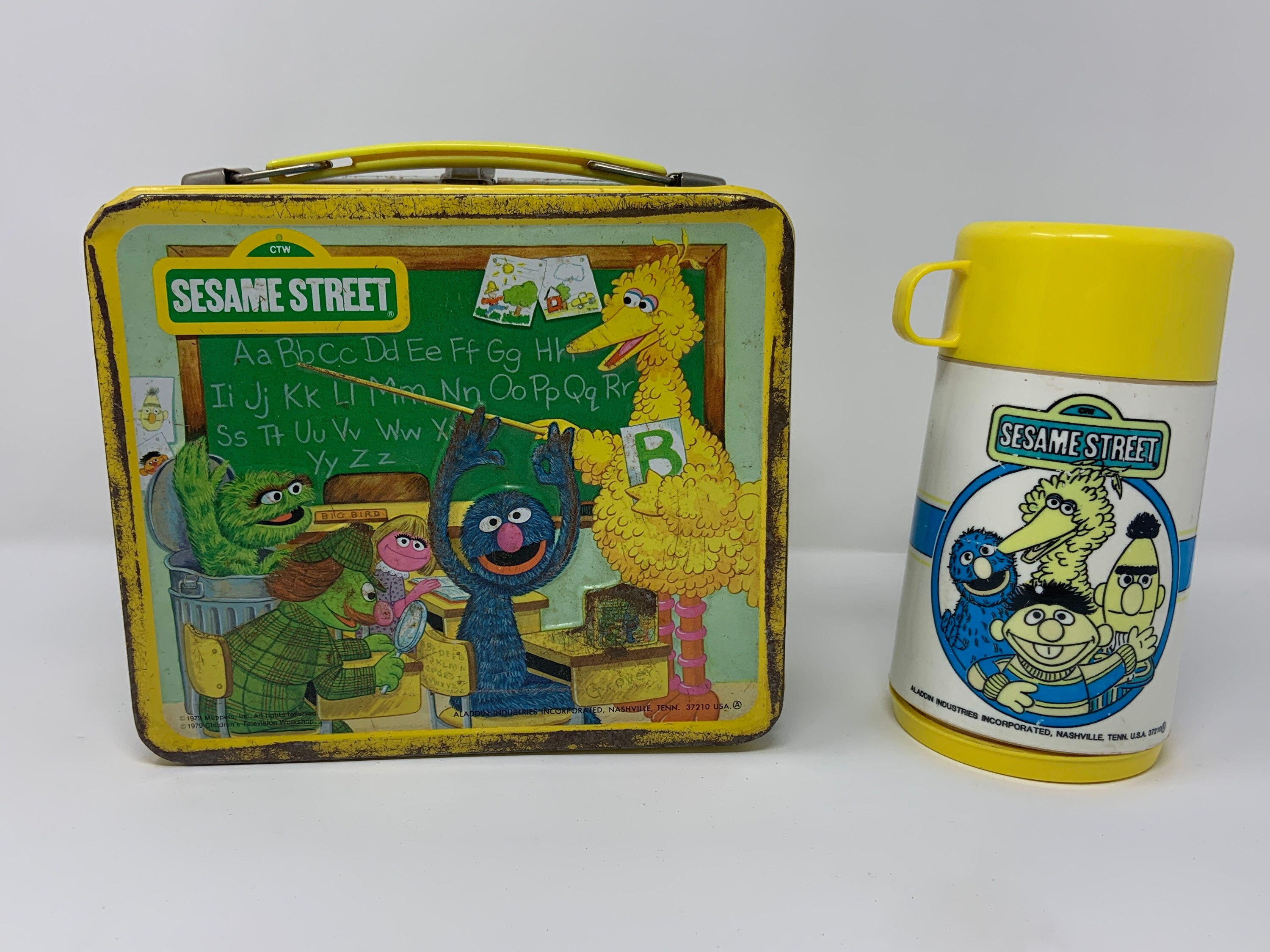 1979 Sesame Street Aladdin Metal Lunch Box + Thermos - Etsy