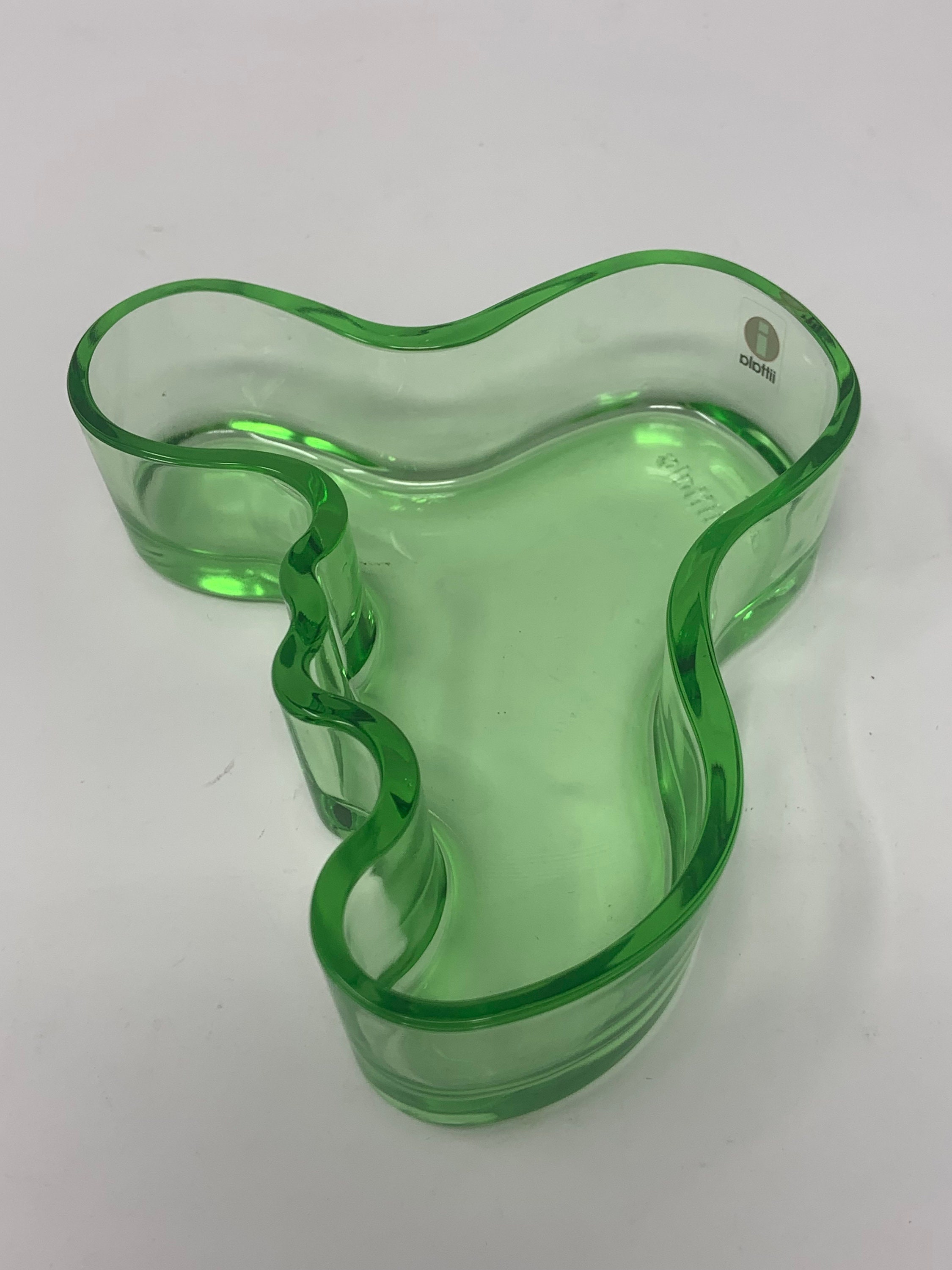  Aalto Bowl グリーンガラス Alvar Aalto Water Green Bowl W/box - 5.5” X 4” / Glass Finland - Etsy