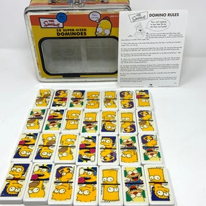 Simpsons Super-Sized Dominoes (28 pc) - Complete w/Instructions