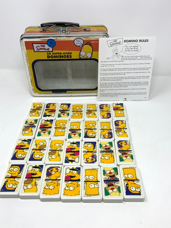 Simpsons Super-sized Dominoes (28 Pc) - Complete W/instructions - Etsy