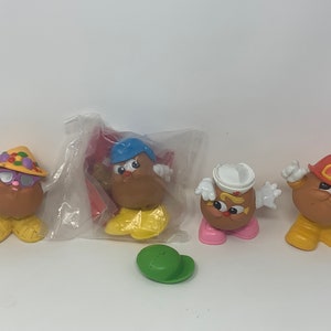 Lot of 4 Hasbro Potato Head Kids Fashionable Hat + Shoes