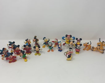 21 Pc lot - Vintage 2” Disney PVC Figures - Mickey Donald Minnie Pluto Goofy