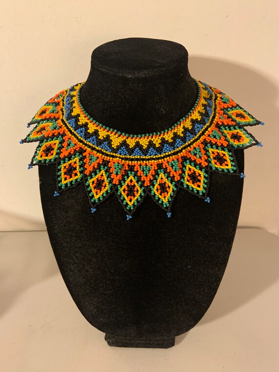 Beaded Bib Necklace View 4