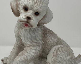 Royal Crown Porcelain Bisque 7” Poodle / Sitting Dog Statue - Etsy