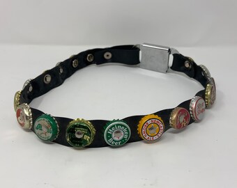 Vintage upcycled punk rock seatbelt 31\