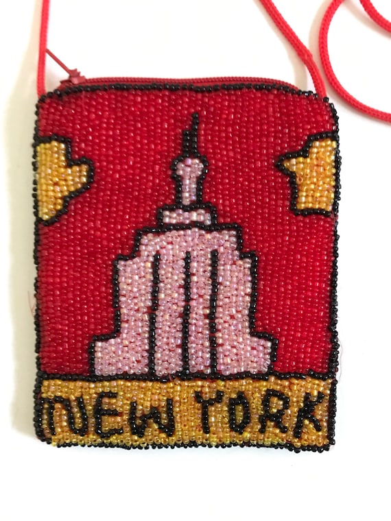 NYC Empire State Building Beaded Evening Bag