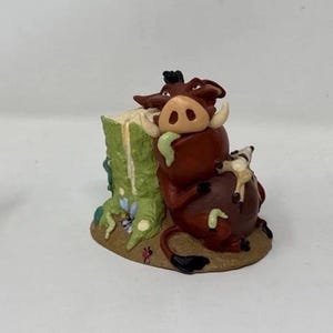 Vintage Disney Store  Classics Lion King PVC Figurines Lot of 3 - Scar Pumbaa