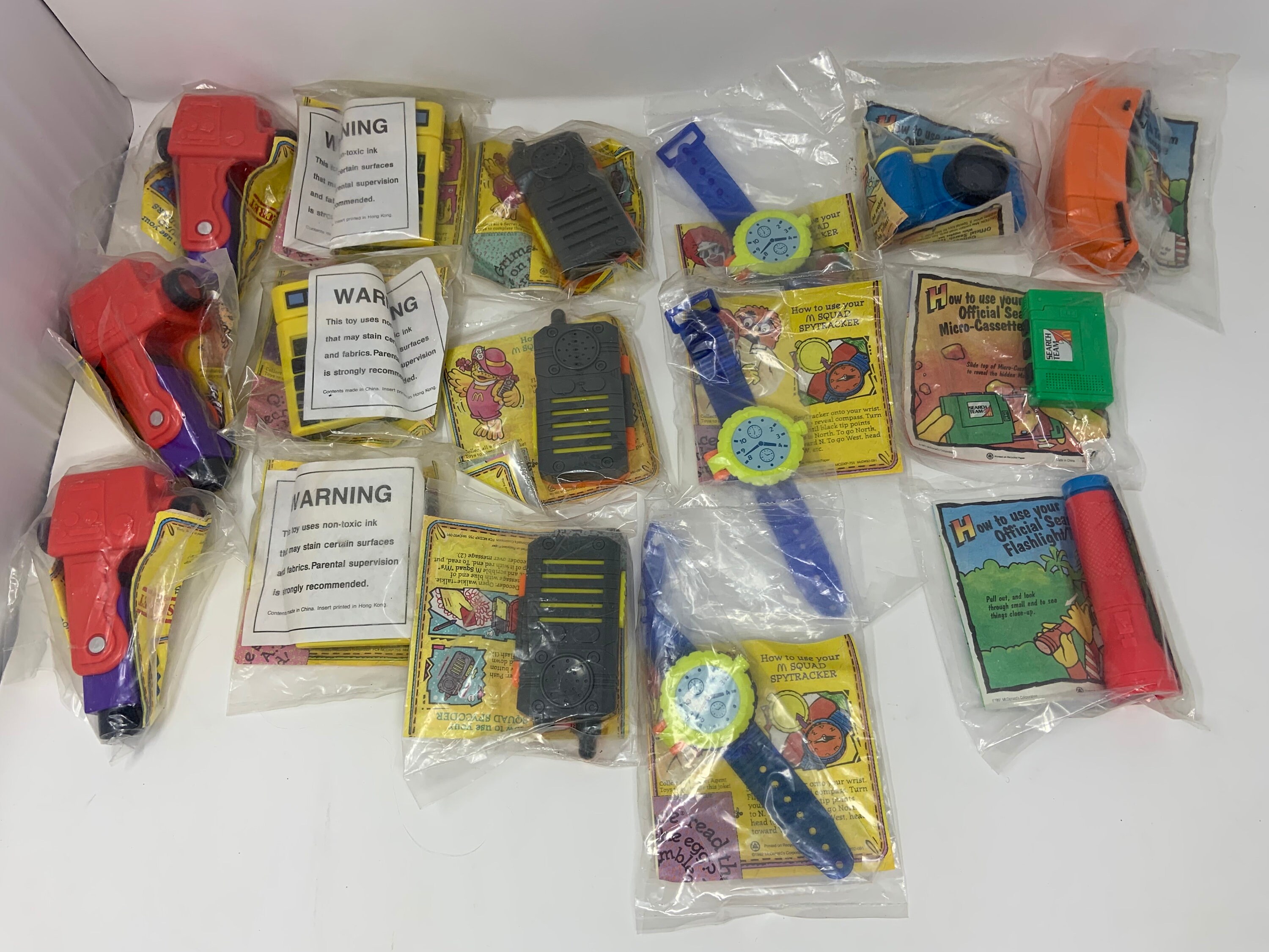 ハッピーセットのおもちゃコレクションです！ NEW in Package! McDonald's Search Team 16pc lot / M Squad