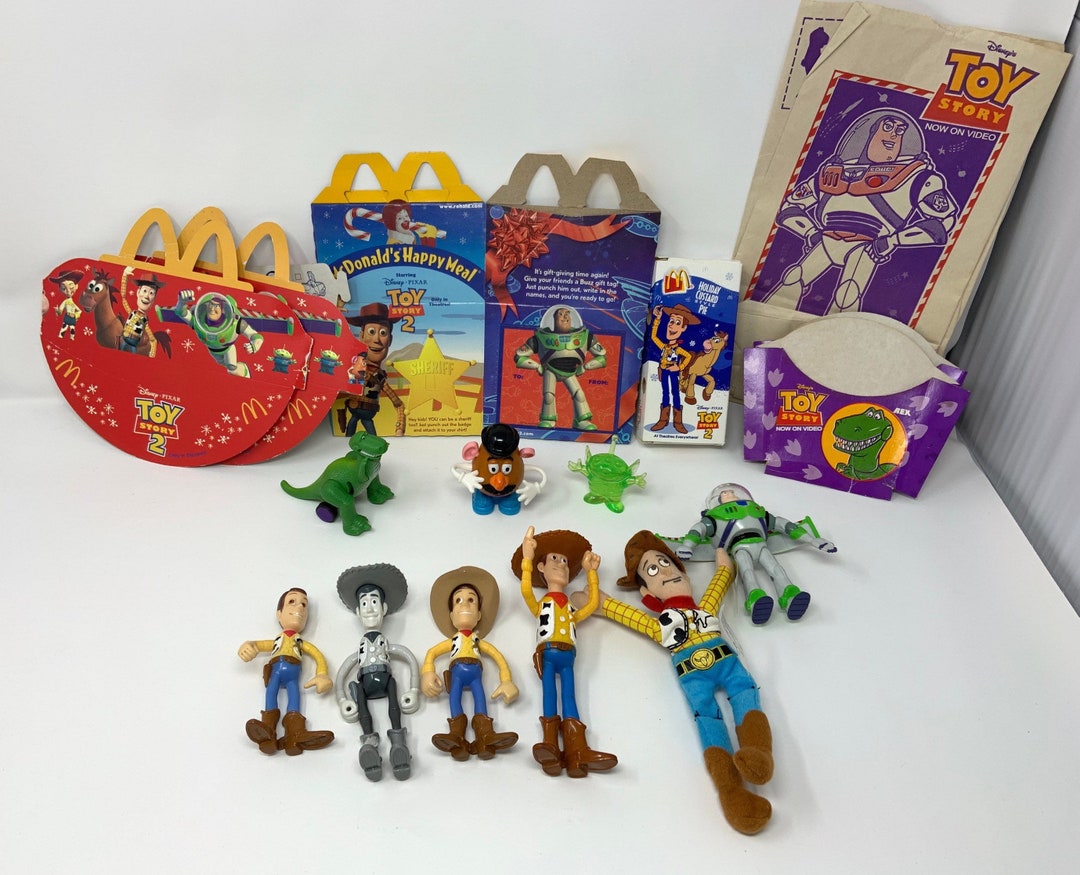 Pixar Toy Story Toy Lot Woody Buzz Rex Mcdonalds Burger King Etsy