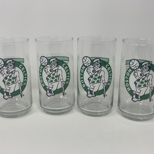 Boston Celtics Glass Etsy