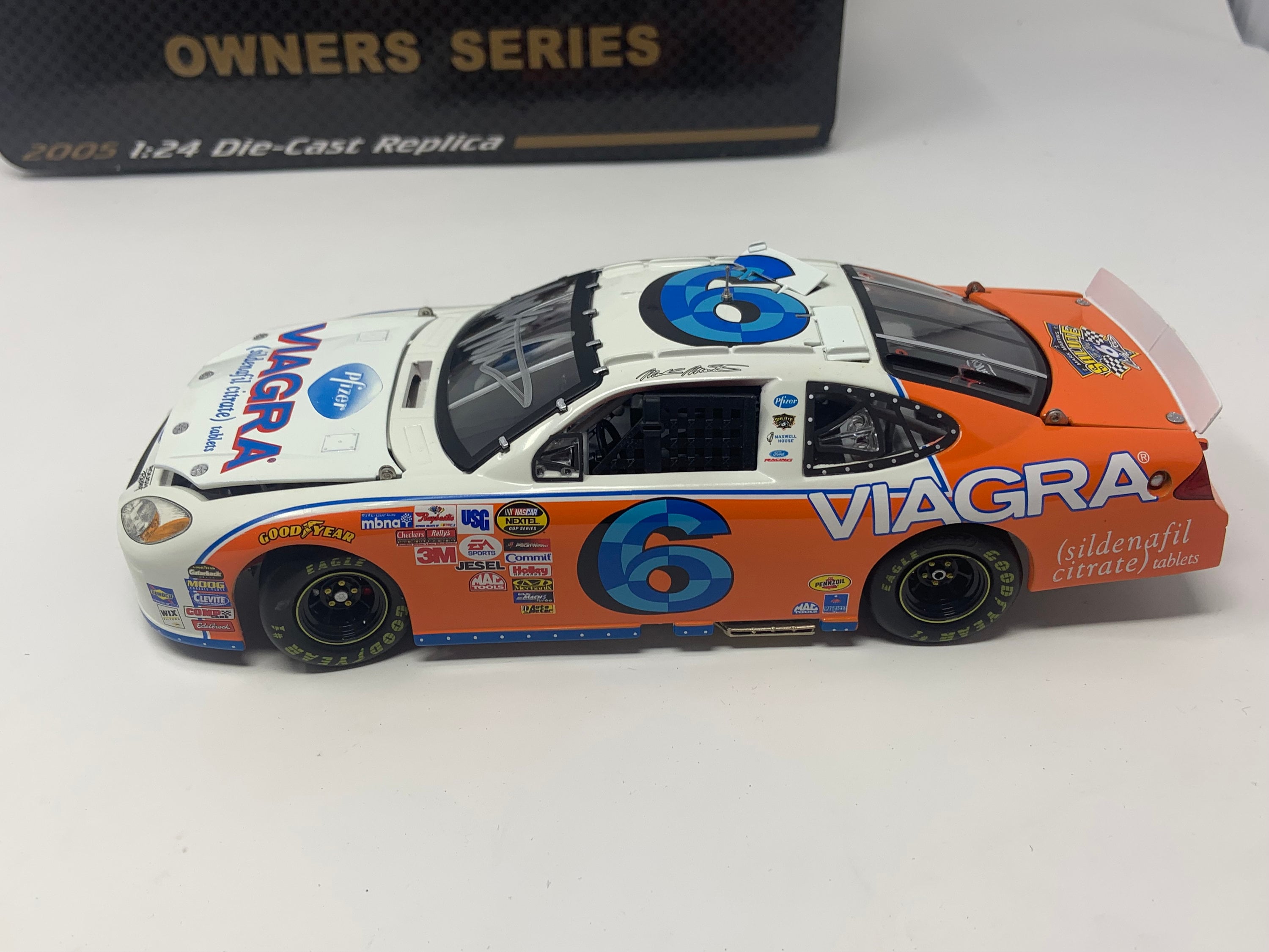 MARK MARTIN #6 Viagra ORANGE Ford Taurus 1:24 Scale / Signed - Etsy
