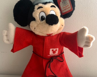 Disneyland Vintage Mickey Sorcerer Fantasia Plush - 14” Robe
