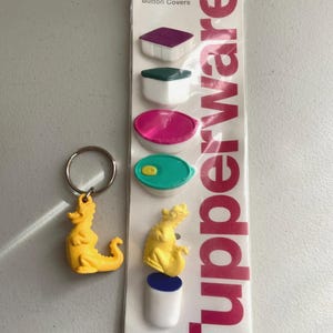 NOS Vintage Tupperware Button Covers - 6 pc / Tupperware Douglas Dirt Walker